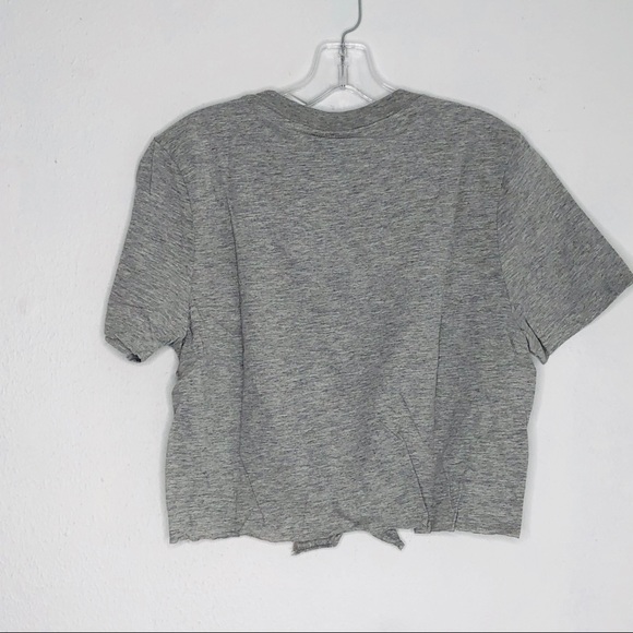 TopShop Cropped Short Sleeve Front Tie Tee 8 NWT - Picture 3 of 8